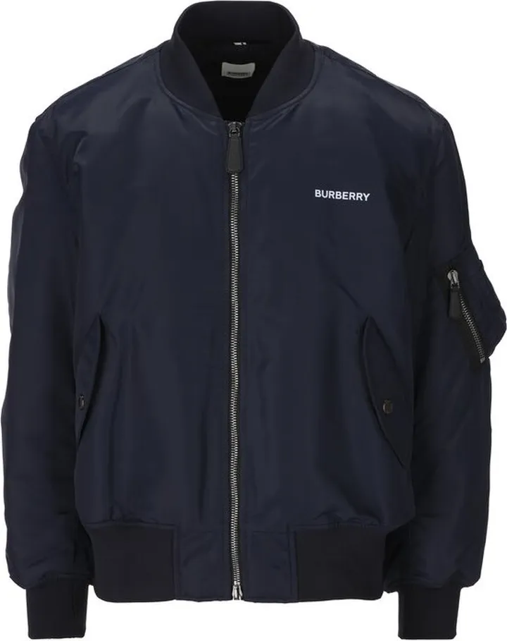 Burberry Logo-Printed Zipped Bomber Jacket