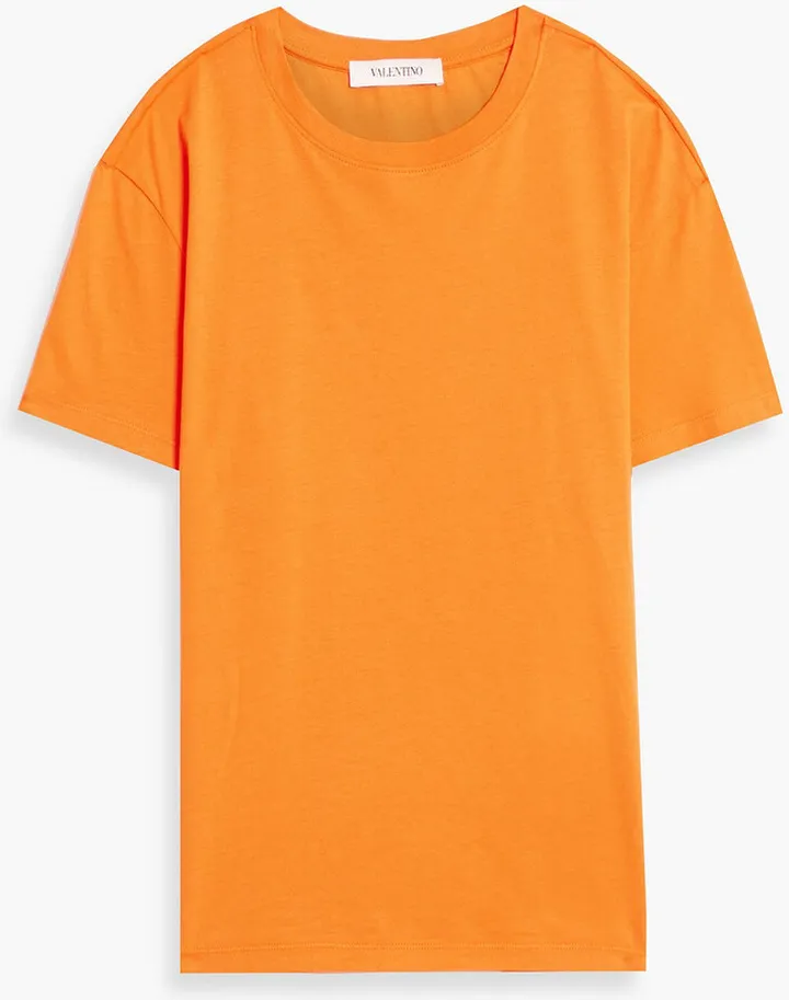 Printed cotton-jersey T-shirt