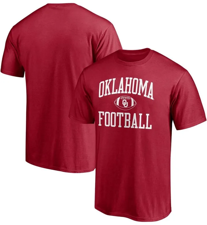 Men's Fanatics Branded Crimson Oklahoma Sooners First Sprint Team T-shirt