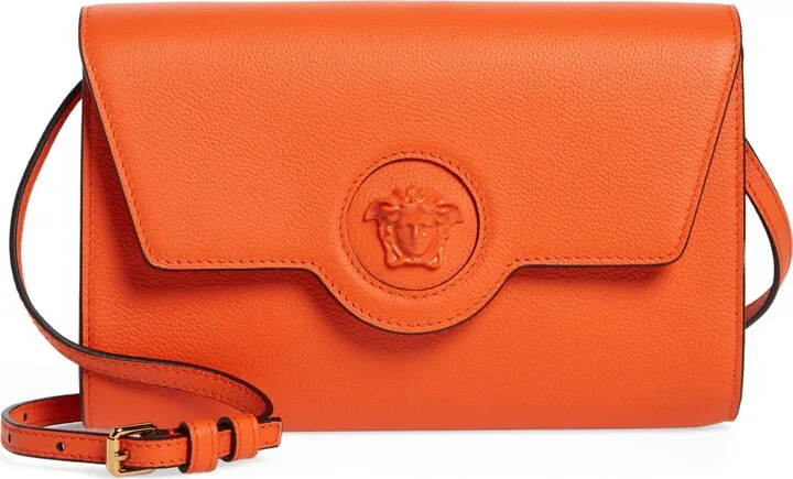 La Medusa Leather Wallet on a Strap