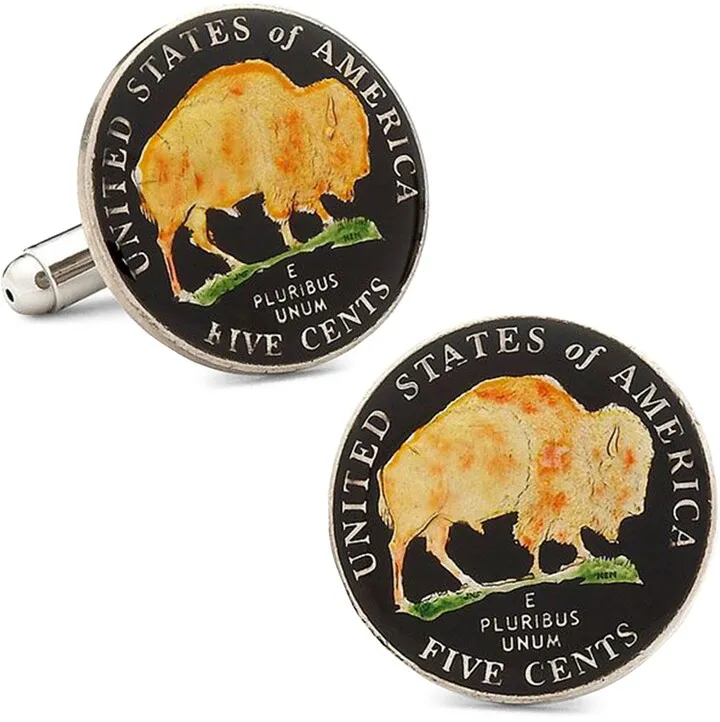 Buffalo Nickel Cuff Links