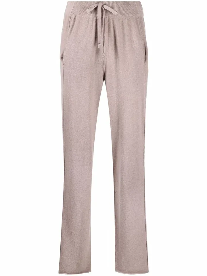 Straight-Leg Cashmere Trousers