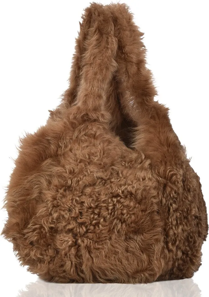 Owen Barry - Sheepskin Tote Brigate - Tan