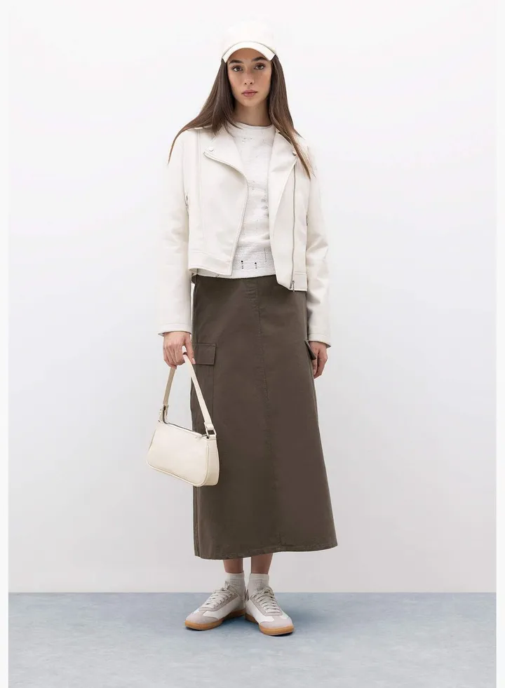 Woman Woven Skirt
