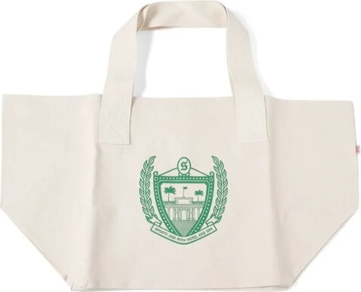 Beverly Hills Tote Natural And Green