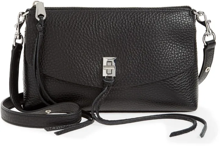 Darren Top Zip Leather Crossbody Bag