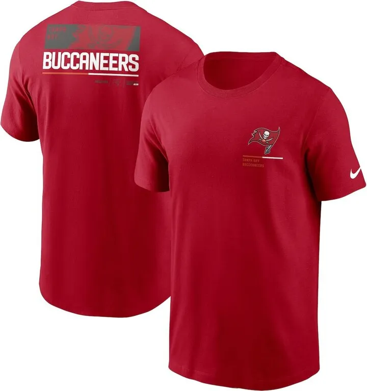 Men's Nike Red Tampa Bay Buccaneers Team Incline T-shirt