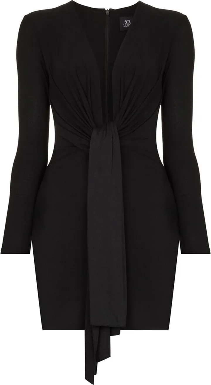 Tie-Front Mini Dress