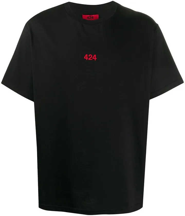 logo-embroidered short-sleeved T-shirt