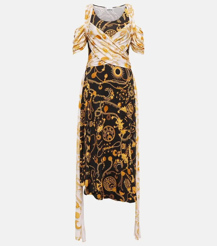 Printed midi dress