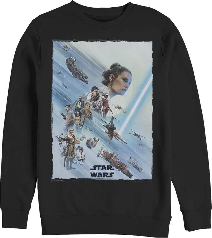 Men's Star Wars: The Rise of Skywalker Rey Poster Sweatshirt - Black - 2X Large