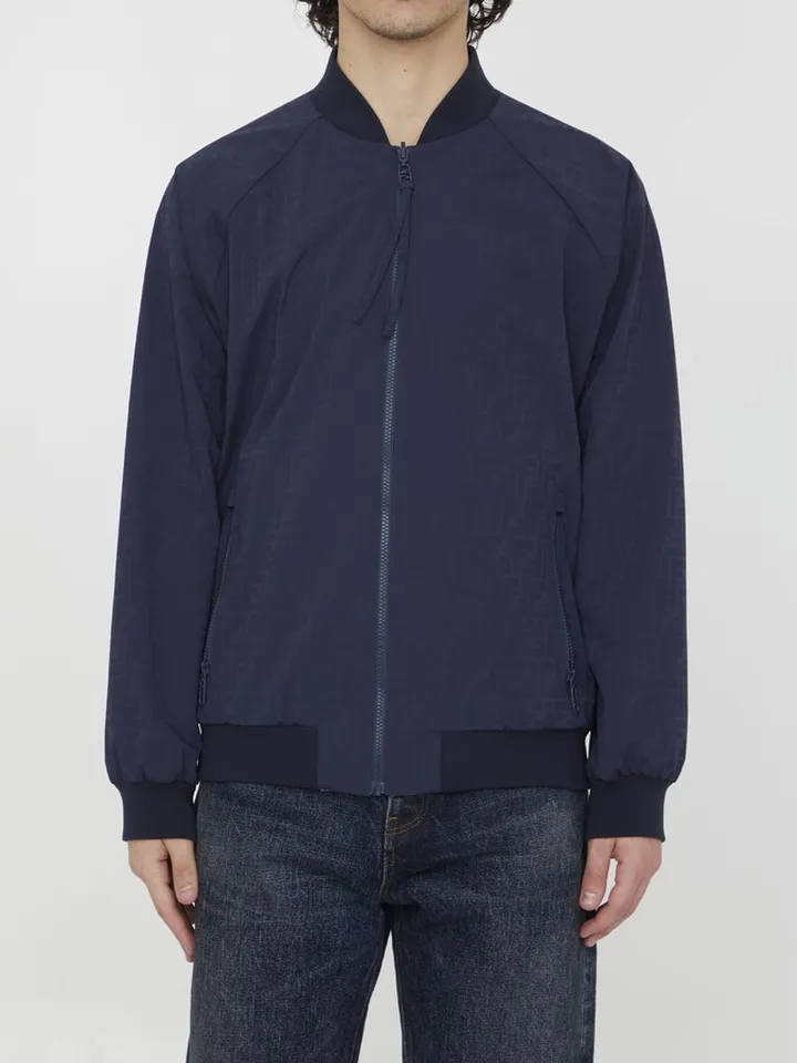 Reversible Bomber Jacket In Nylon