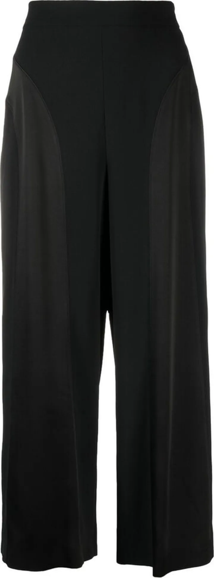 Wide-Leg Panelled Cropped Trousers