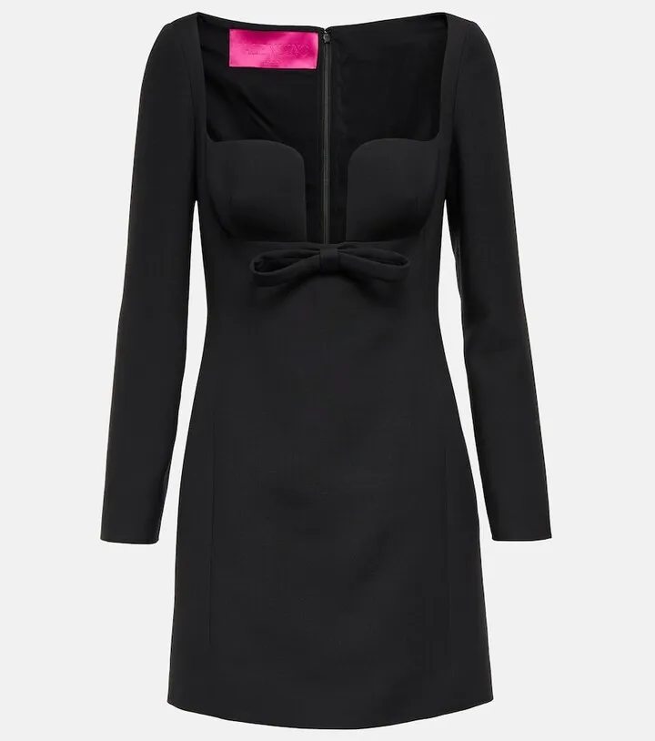 Crepe couture minidress