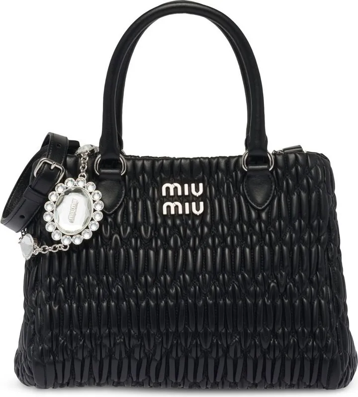 Crystal quilted tote bag