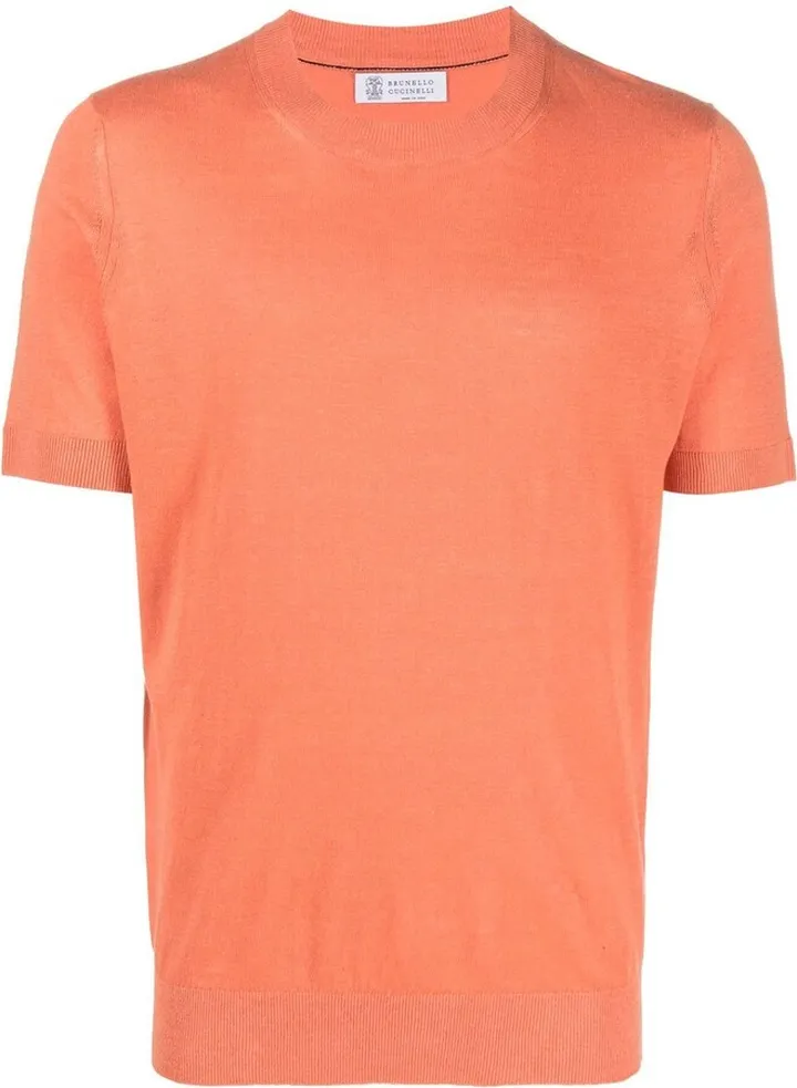 fine-knit T-shirt
