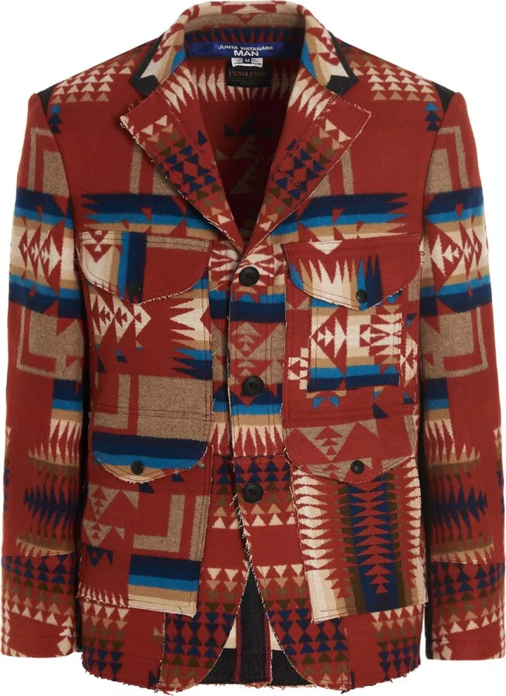 'native Pendleton Single Breast Jacket