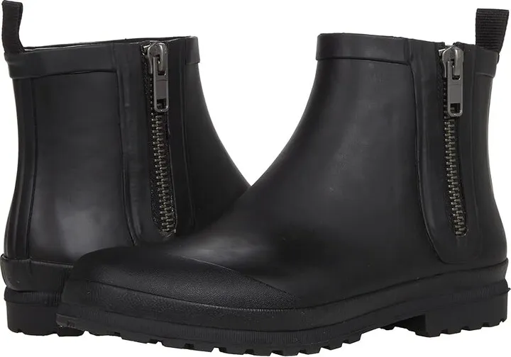 Madewell The Zip-Up Lugsole Rain Boot (True Black) Women's Shoes