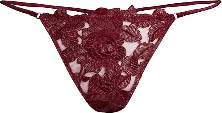 Rose Embroidery V-String