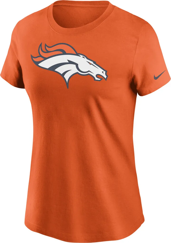 Nike Women's Logo Essential (NFL Denver Broncos) T-Shirt in Orange