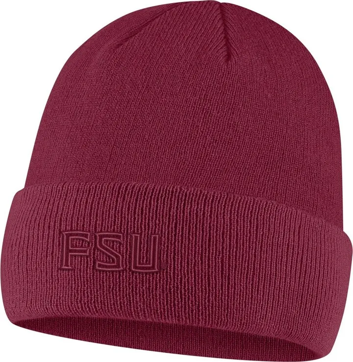 Men's Nike Garnet Florida State Seminoles Tonal Cuffed Knit Hat