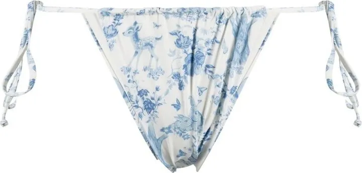 Floral-Print Bikini Bottoms