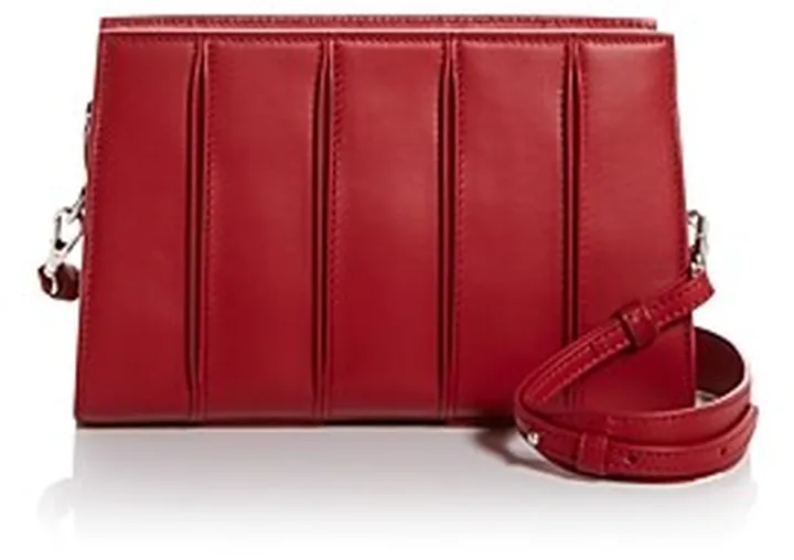 Max Mara Pleated Leather Crossbody