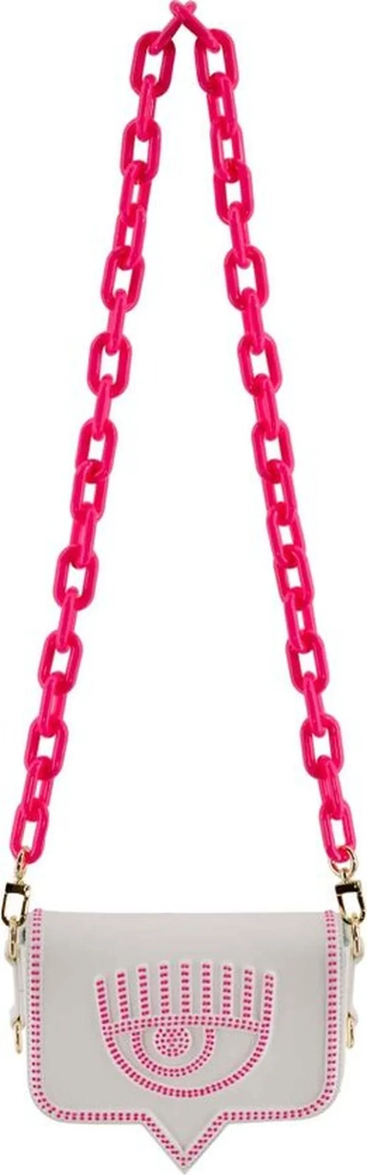 Chiara Ferragni Eyelike Foldover Top Shoulder Bag