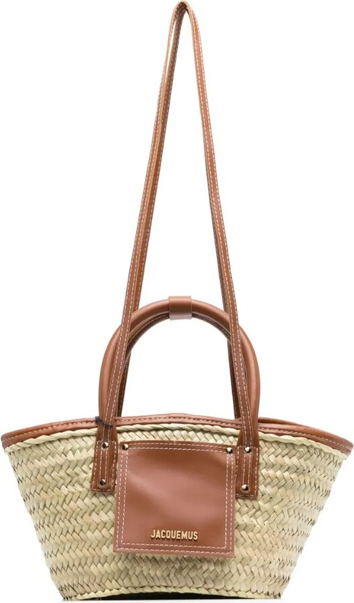 Brown Le Petit Panier Soli Basket Bag