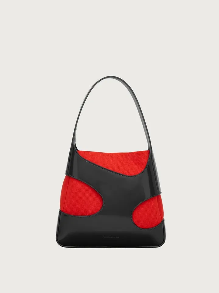 Ferragamo Women Shoulder bag with cut-out detailing (S) Black