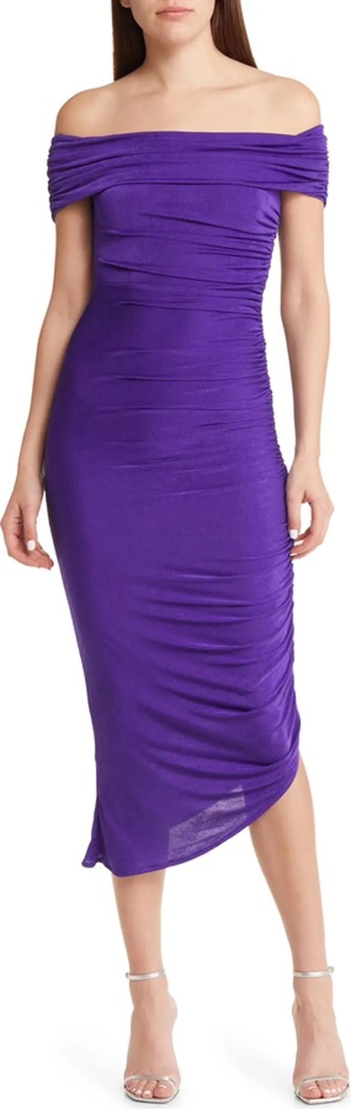 Keoni Ruched Off the Shoulder Dress