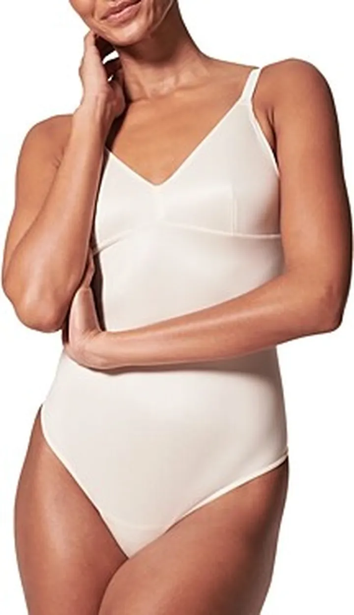 Spanx Shaping Satin Thong Bodysuit