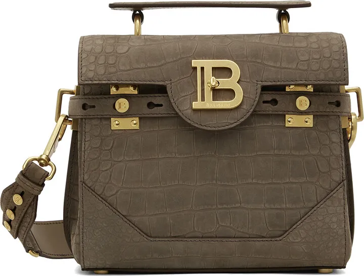 Balmain Taupe B-Buzz 23 Bag