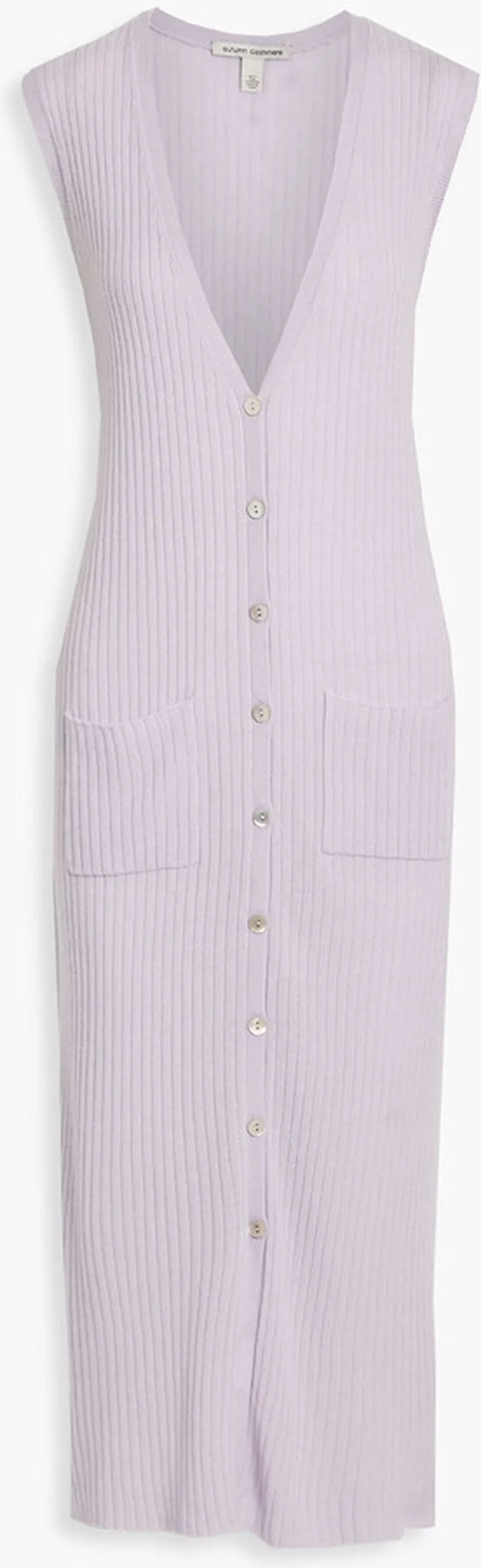 Ribbed cotton midi dress