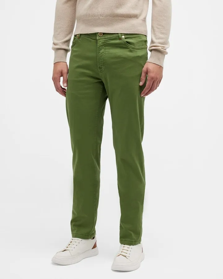 Men's Cashmere Stretch 5-Pocket Pants
