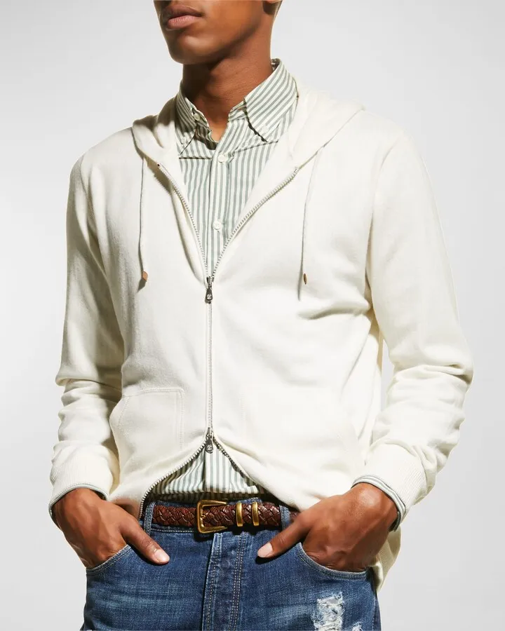 Men's Cashmere Full-Zip Hoodie