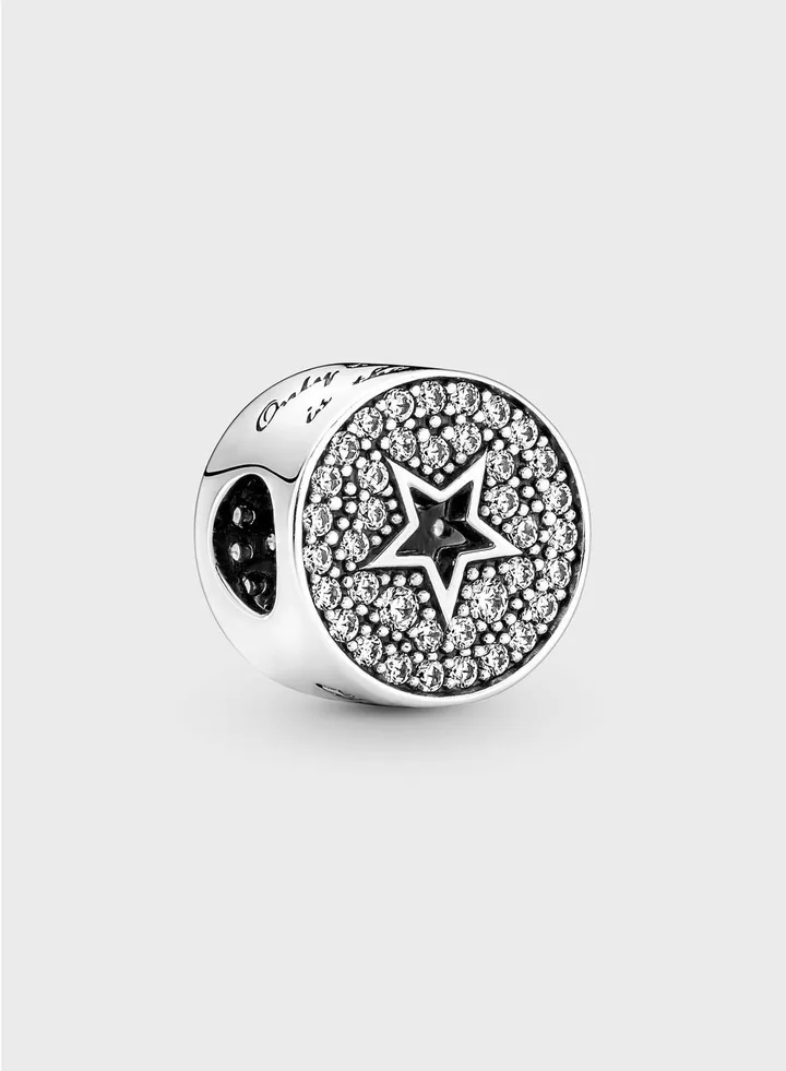 Pavé & Star Congratulations Charm