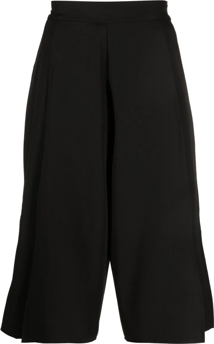 Wide-Leg Cropped Trousers