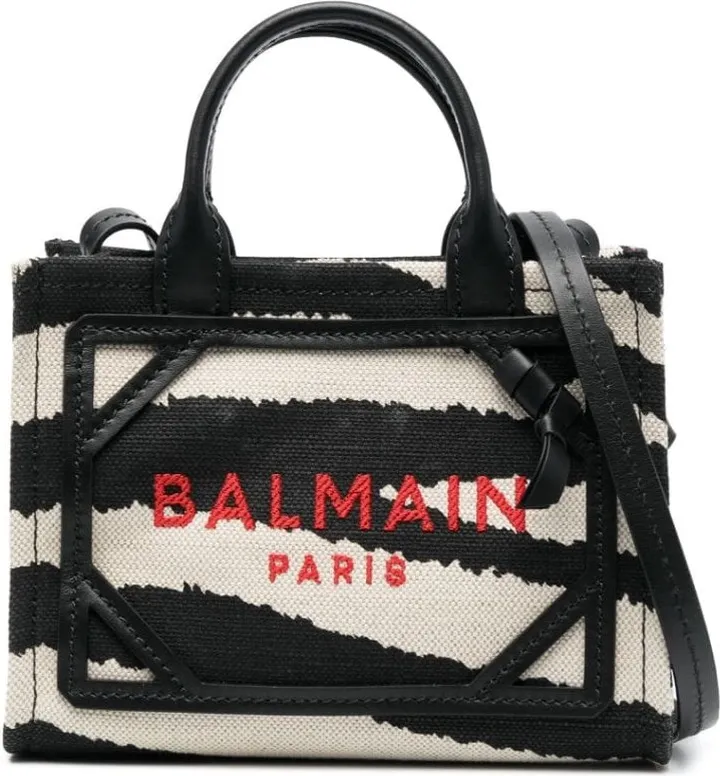 B-Army 42 zebra-print tote bag