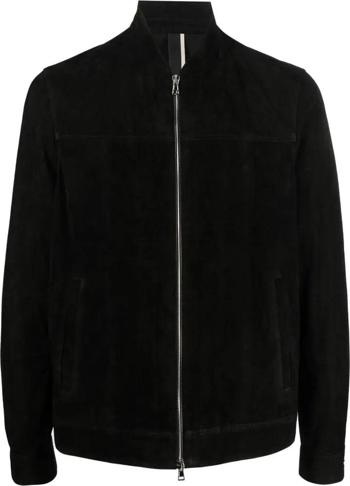 Zip-Up Suede Jacket