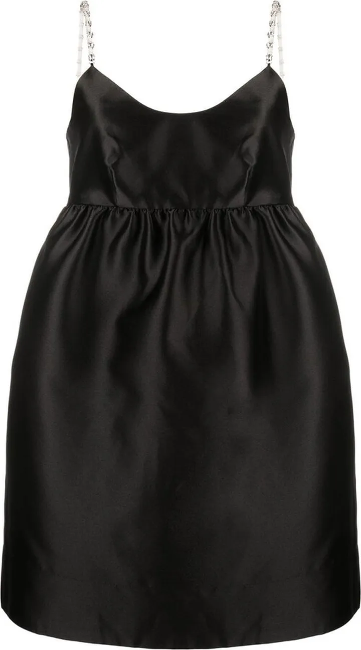 Satin Empire-Line Minidress