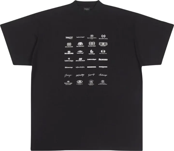 Balenciaga Cotton Archives Logo T-Shirt