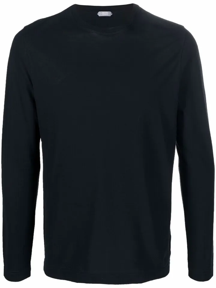 crew neck long-sleeved T-shirt