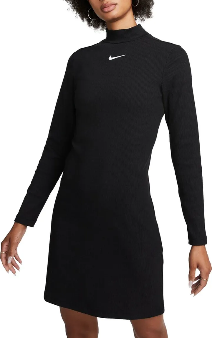 Sportswear Swoosh Mock Neck Long Sleeve Minidress