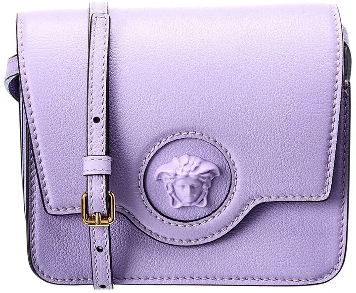 Versace La Medusa Leather Shoulder Bag