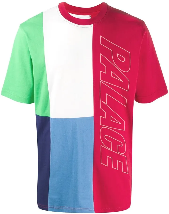 Flaggin colour block T-shirt