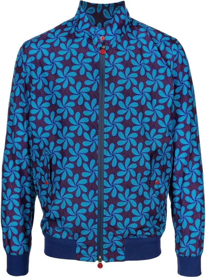 Floral-Print Bomber Jacket