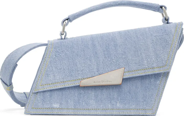 Acne Studios Blue Mini Distortion Bag