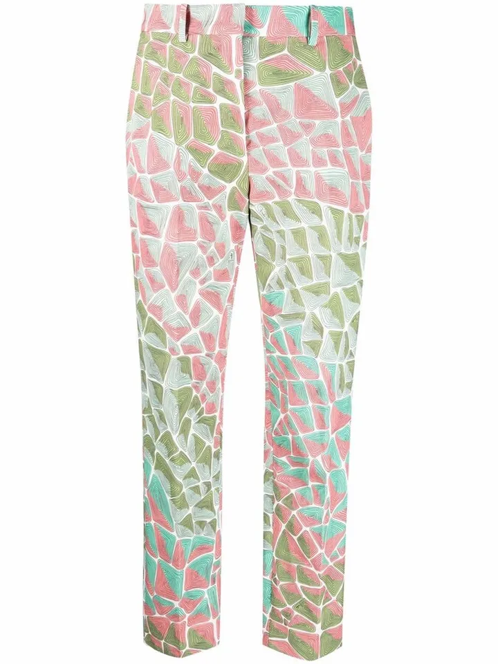Tartuca-print trousers
