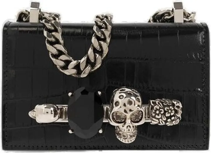 Alexander McQueen Jewelled Satchel Mini Shoulder Bag